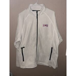 Loyola Marymount LMU Lions L Gray Full Zip Fleece Jacket Sweater Clique NWT
